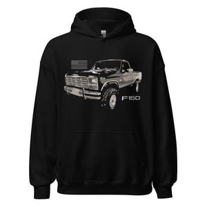 Vintage 1986 F150 XLT Lariat Pickup Truck Unisex Hoodie