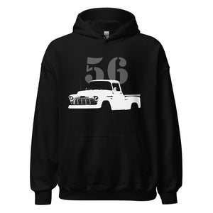 1956 Chevy 3100 Antique Pickup Truck Classic American Automotive Nostalgia Unisex Hoodie