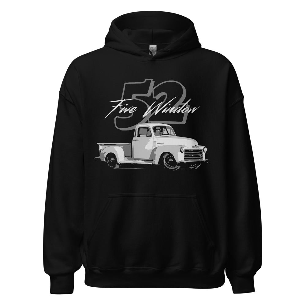 1952 Five Window Chevy Pickup Antique American Truck Collector Unisex Hoodie
