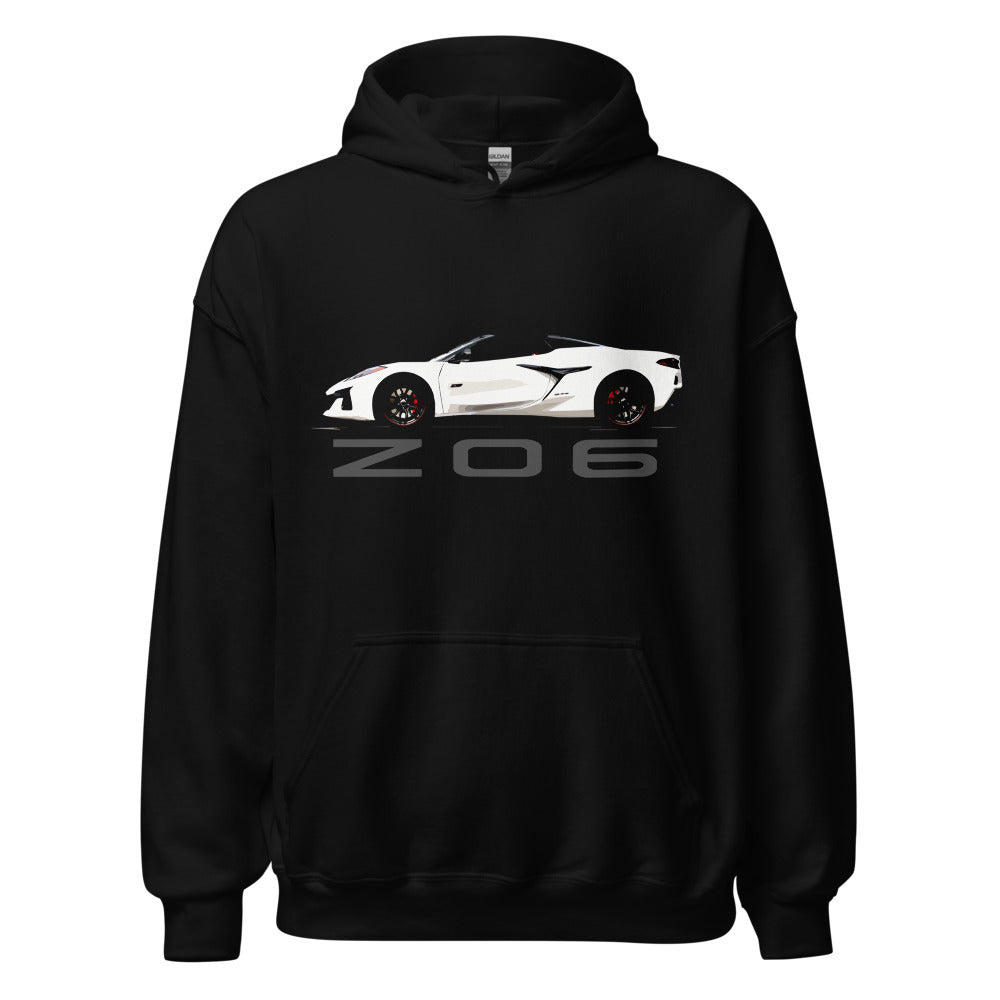 2023 Corvette C8 Z06 70th Anniversary Vette Convertible Sportscar Unisex Hoodie