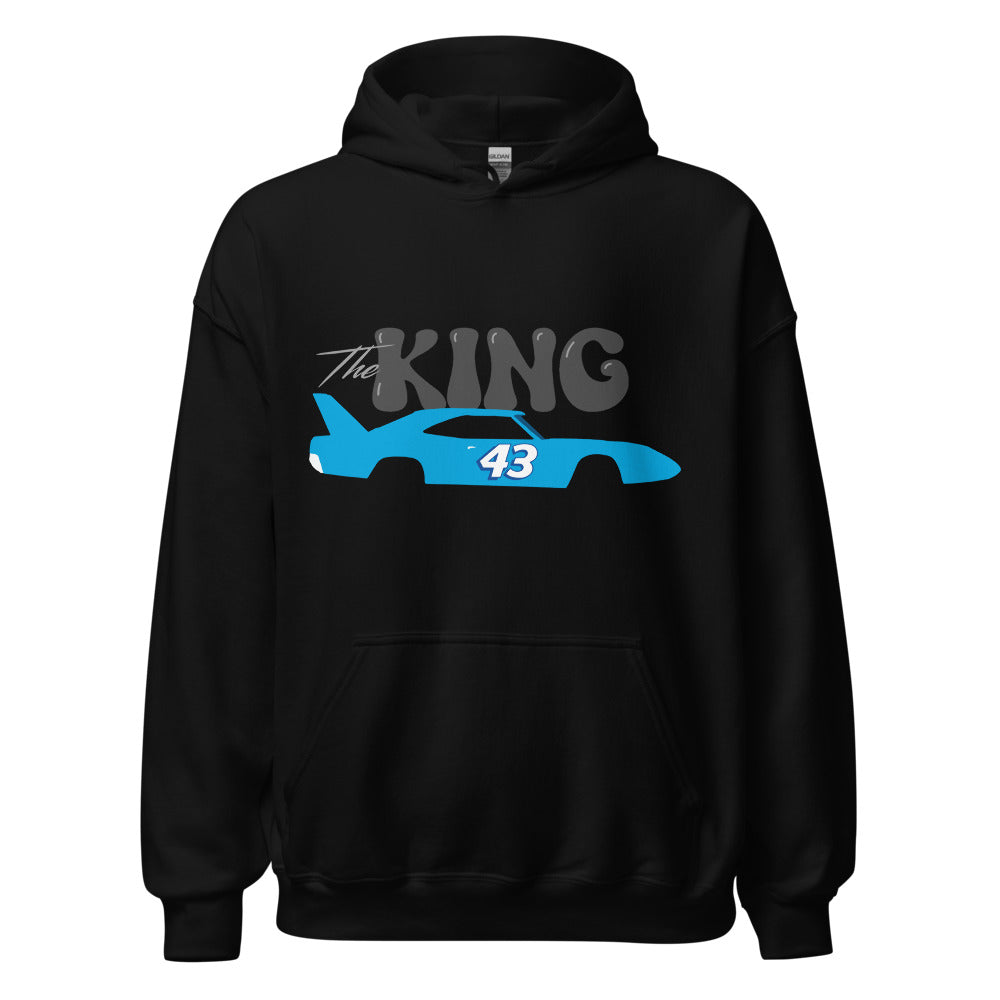 The King #43 Retro Racing Stock Car Racecar Vintage Motorsports Hoodie