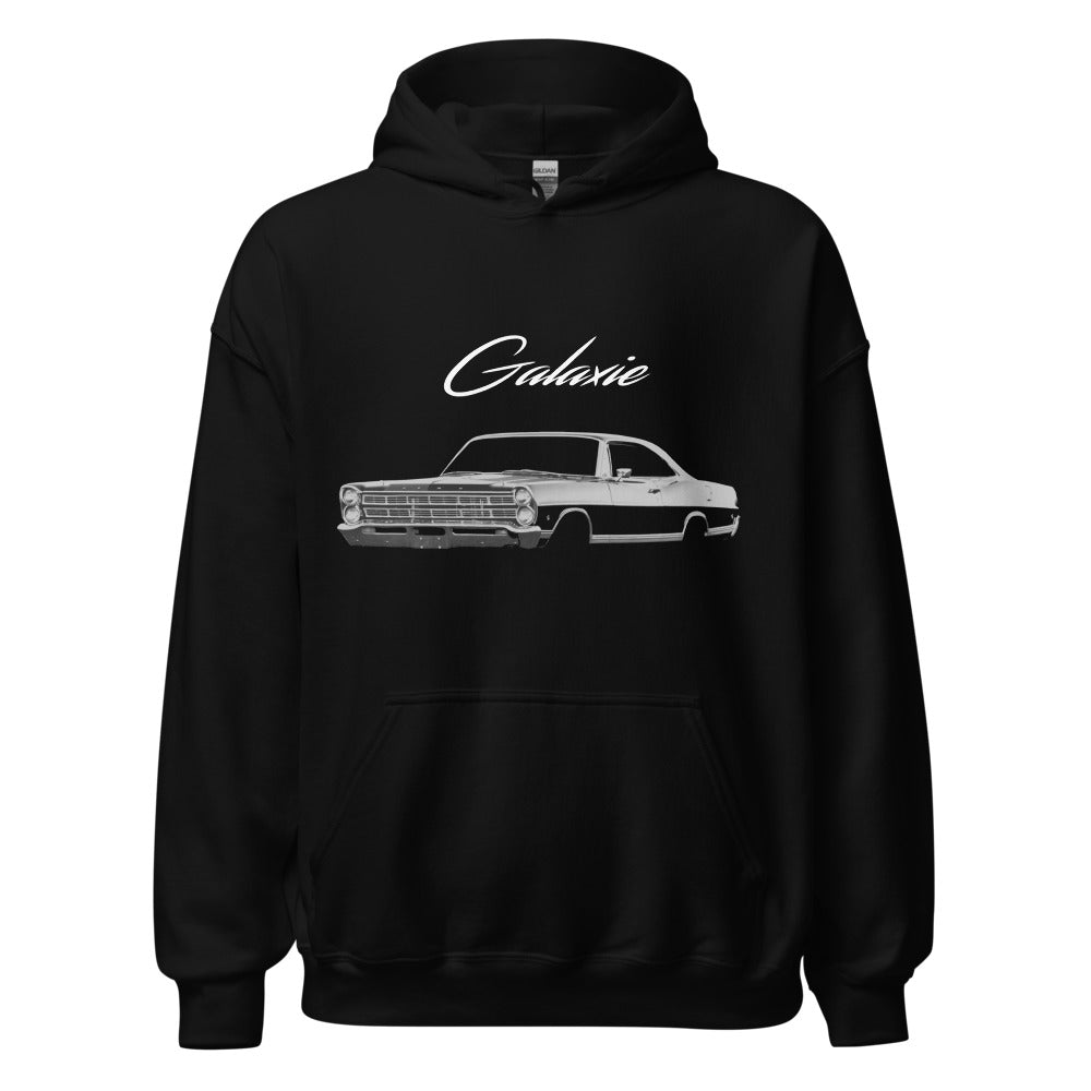 1967 Galaxie Black Antique American Classic Car Hoodie