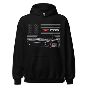 Black Corvette C6 Z06 Vette Driver Car Club Custom Hoodie