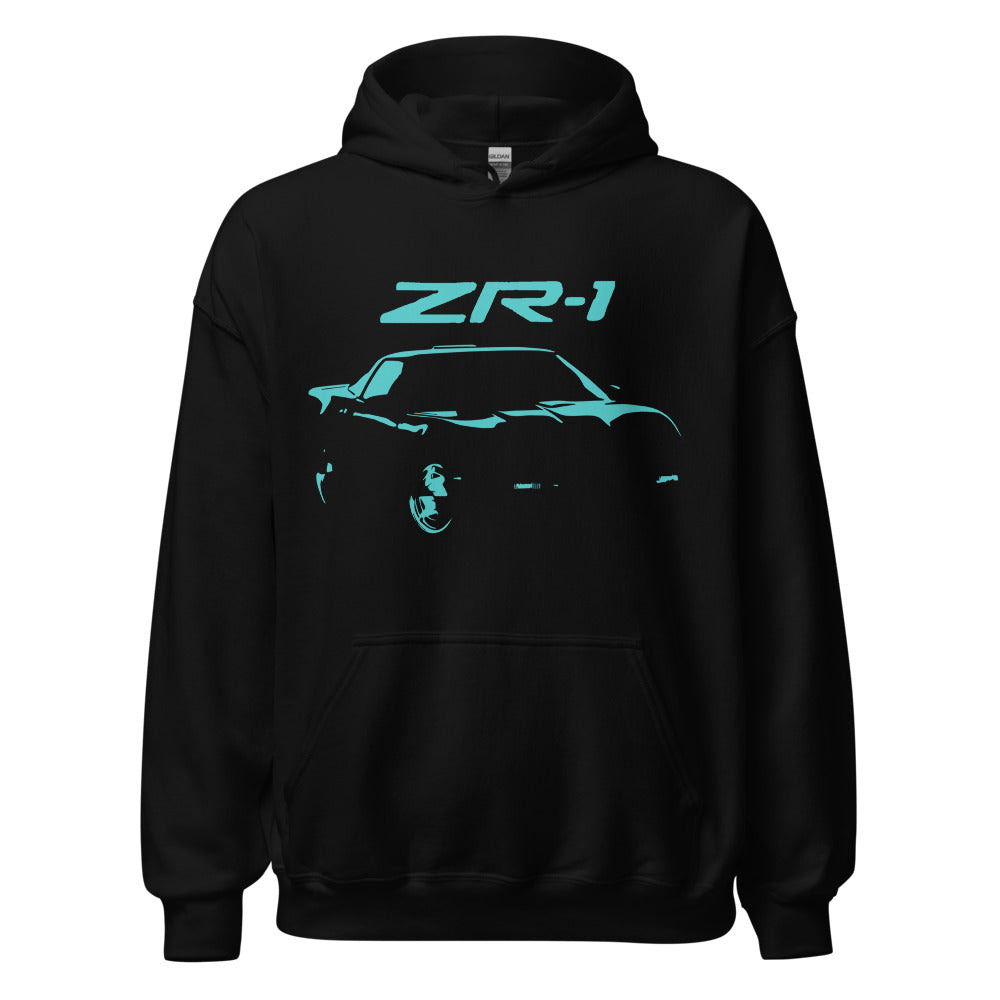 1990 Corvette C4 ZR-1 Miami Nights Edition Custom Vette ZR1 Car Club Hoodie