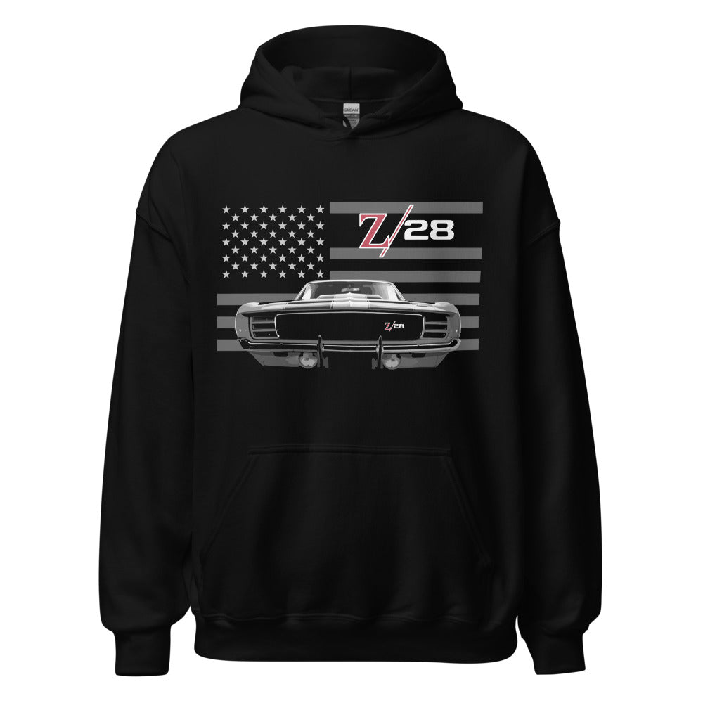 Vintage Chevy Camaro Z/28 1st Gen Z28 Muscle Car Club Hoodie