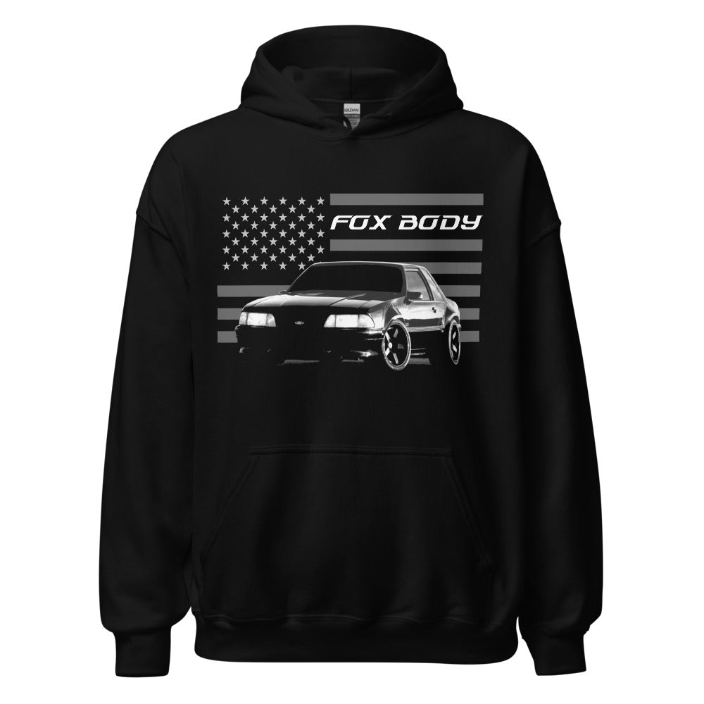 Mustang Fox Body American Icon Custom Street Race Culture Stang Driver Car Club Hoodie