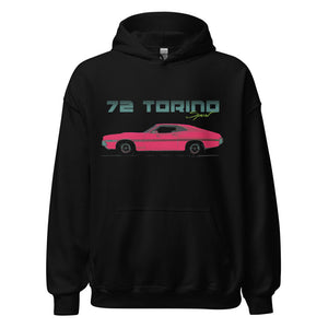 1972 Gran Torino Sport American Muscle Car Nostalgia Hoodie