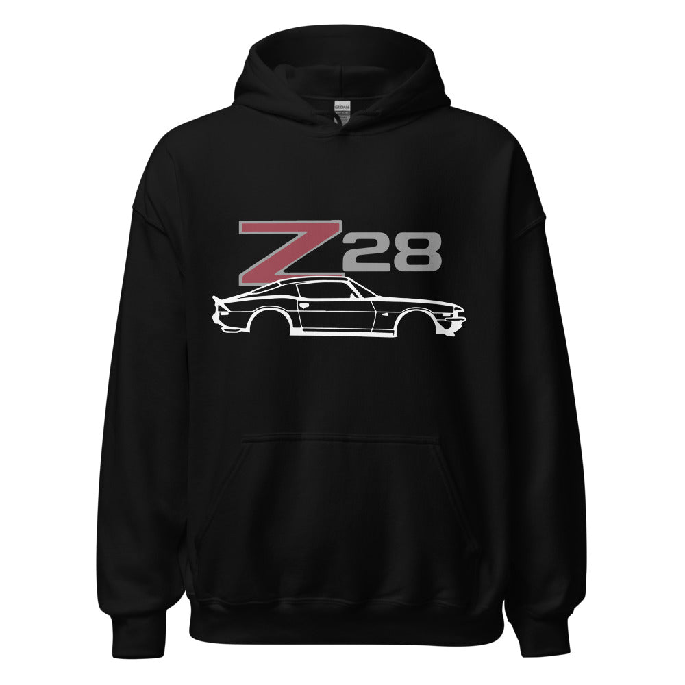 Second Generation Chevy Camaro Z28 Muscle Car Club Custom Hoodie