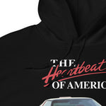 Retro 1990 Chevy Corvette C4 Heartbeat of America Unisex Hoodie