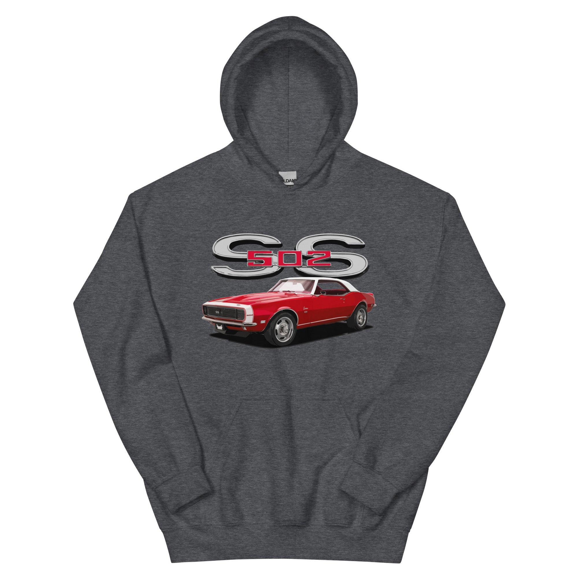 1968 Red Camaro SS 502 Muscle Car Owner Gift Unisex Hoodie