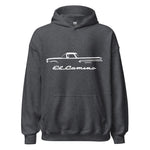 Chevy El Camino First Gen 1959 - 1960 American Classic Car Silhouette Unisex Hoodie