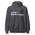 1966 Bronco Silhouette Vintage Truck SUV Off-road 4x4 Adventure Outdoor Trail riding Unisex Hoodie