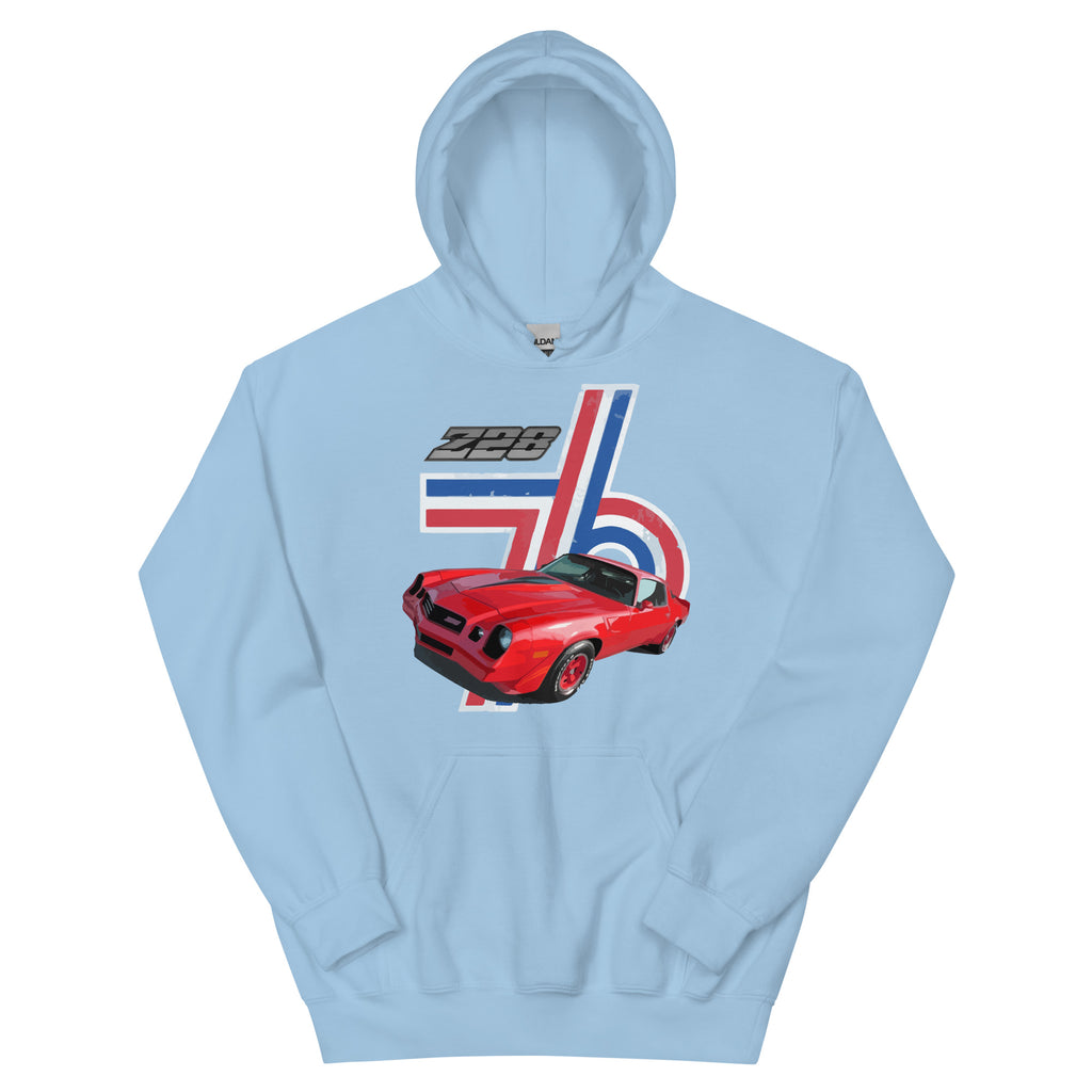 Retro 1976 Chevy Camaro Z28 Owner Gift Unisex Hoodie