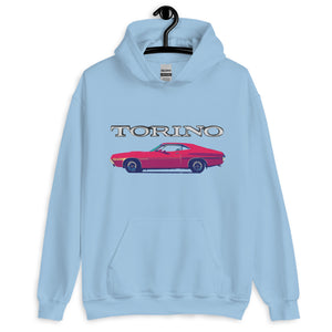 1972 Ford Gran Torino Sport Muscle Car Owner Gift Unisex Hoodie