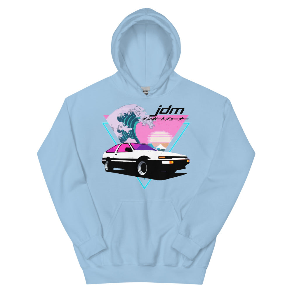 AE86 Trueno Japanese Vaporwave Wave 90s JDM Tuner Car Unisex Hoodie