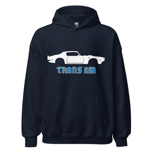 1970 Firebird Trans Am Muscle Car Collector Cars Custom Stencil Art Unisex Hoodie