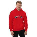 Red 1957 Corvette C1 Antique Collector Car Unisex Hoodie