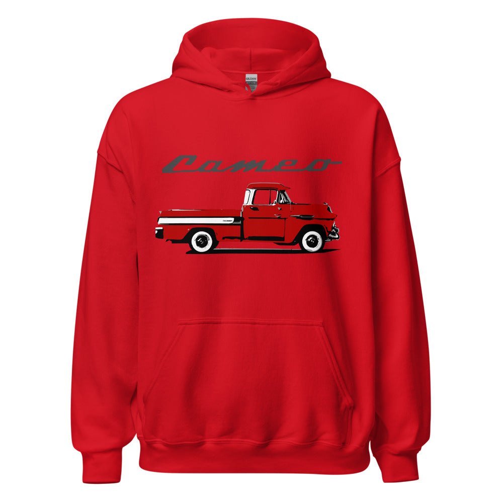 1957 Chevy Cameo Pickup Truck Antique Collector Custom Art Unisex Hoodie