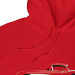 Red 1957 Corvette C1 Antique Collector Car Unisex Hoodie