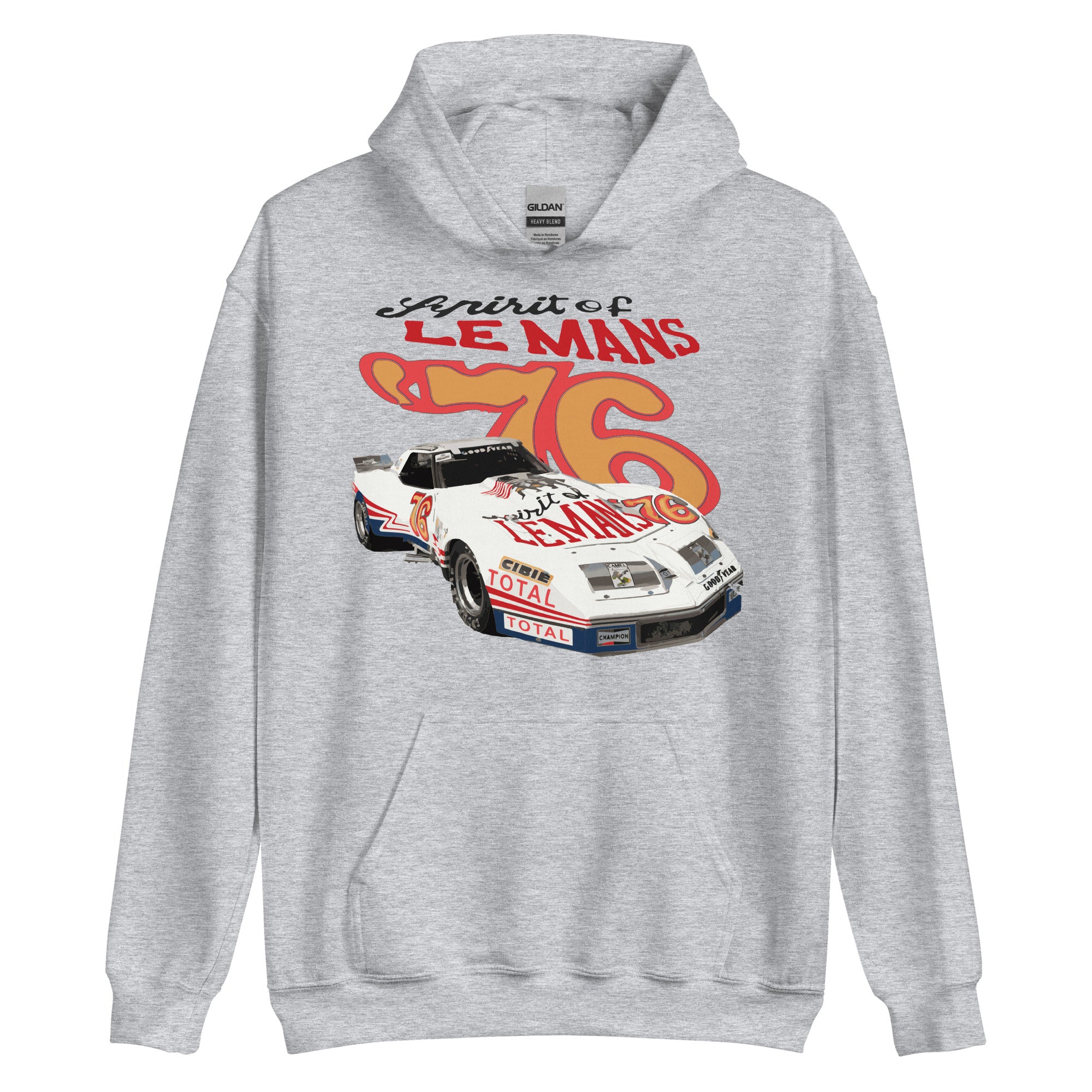 1976 Spirit of Le Mans Corvette Widebody Racecar Unisex Hoodie