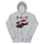 1987 Chevy K10 Silverado Square Body Pickup Truck Owner Gift Unisex Hoodie