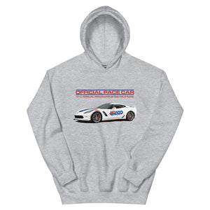 2017 Corvette C7 Pace Car Indianapolis 500 Mile Race Unisex Hoodie