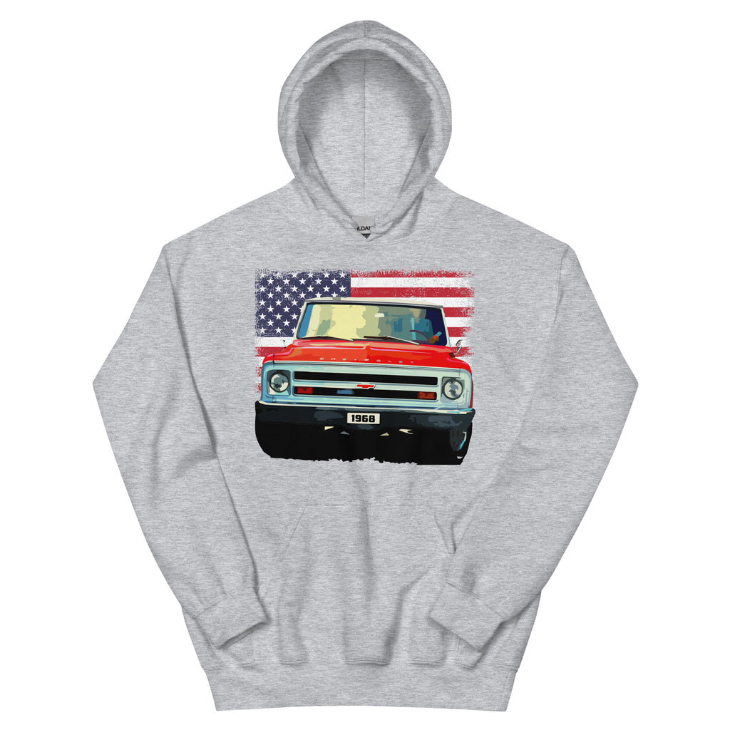 1968 Red Chevy C10 Pickup Truck Owner Gift Unisex Hoodie