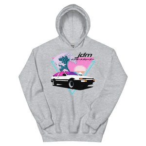 AE86 Trueno Japanese Vaporwave Wave 90s JDM Tuner Car Unisex Hoodie