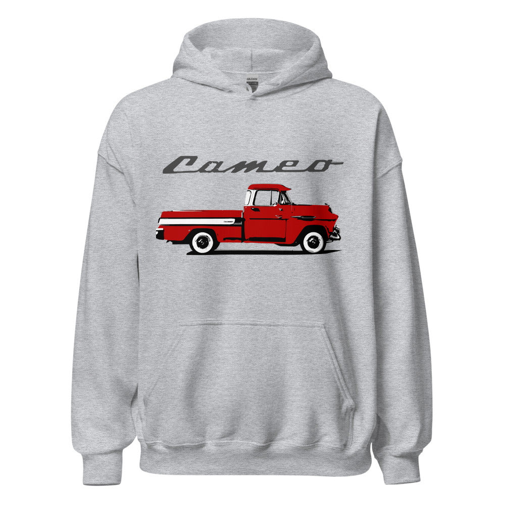 1957 Chevy Cameo Pickup Truck Antique Collector Custom Art Unisex Hoodie