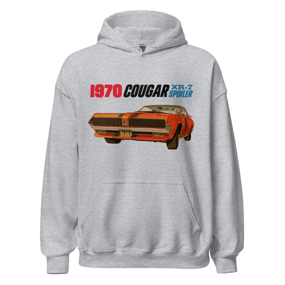 1970 Cougar XR-7 Retro Muscle Car Custom Hoodie