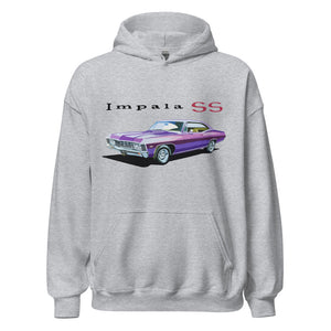 1967 Chevy Impala SS Classic Car Club Custom Retro Hoodie