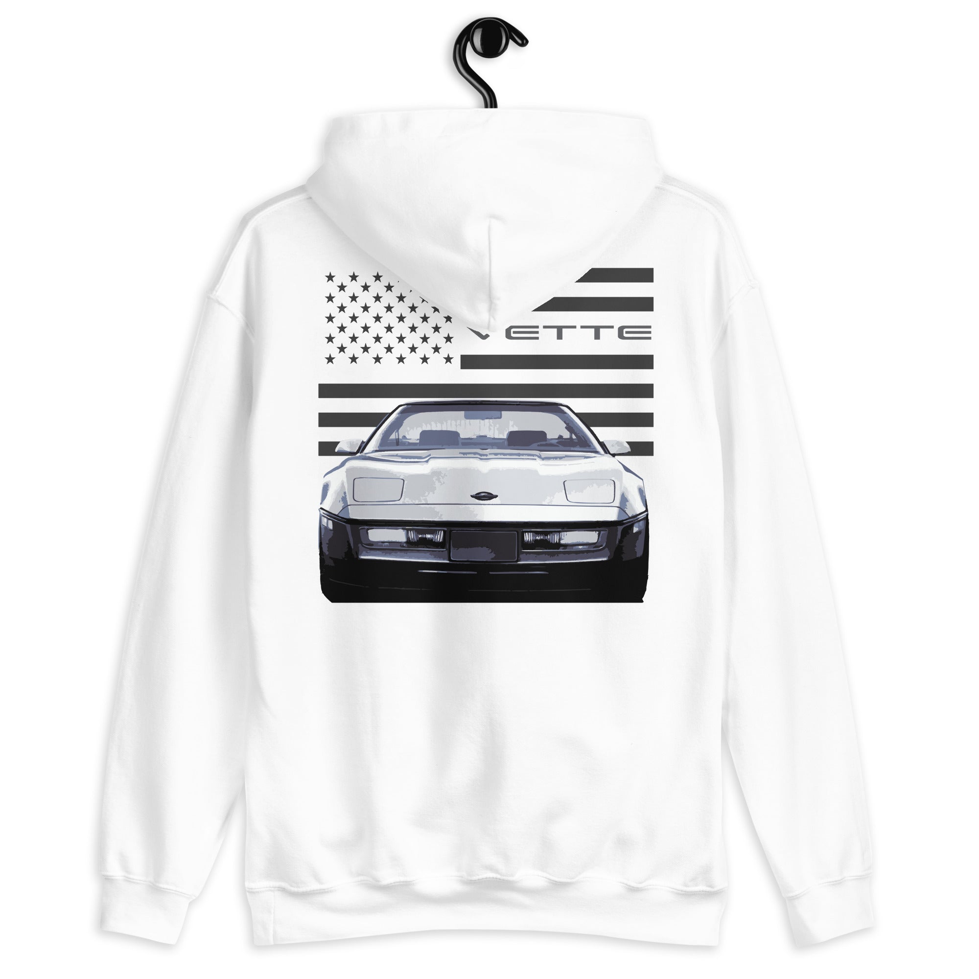 Silver C4 Corvette Owner Gift Vette Unisex Hoodie