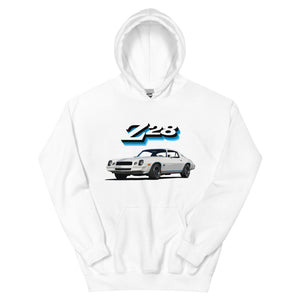 1978 White Chevy Camaro Z28 Z/28 Collector Car Gift Unisex Hoodie