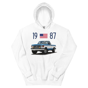 1987 Ford F150 Pickup Truck Owner Gift Unisex Hoodie