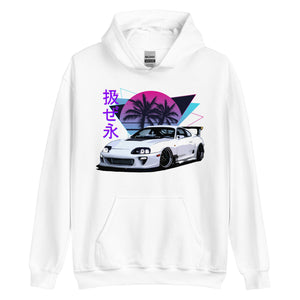 Vaporwave Aesthetic Supra JDM Tuning Drift Racing Unisex Hoodie