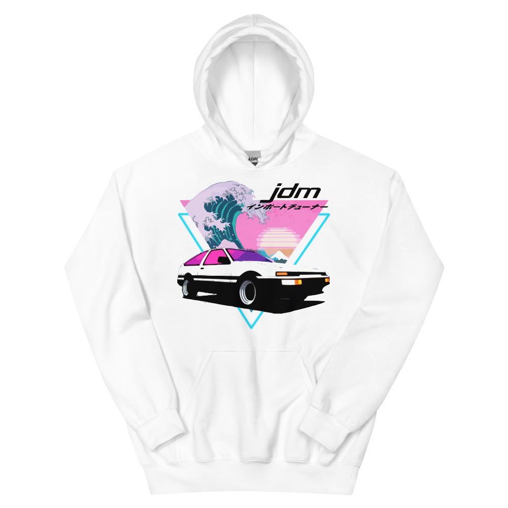 AE86 Trueno Japanese Vaporwave Wave 90s JDM Tuner Car Unisex Hoodie