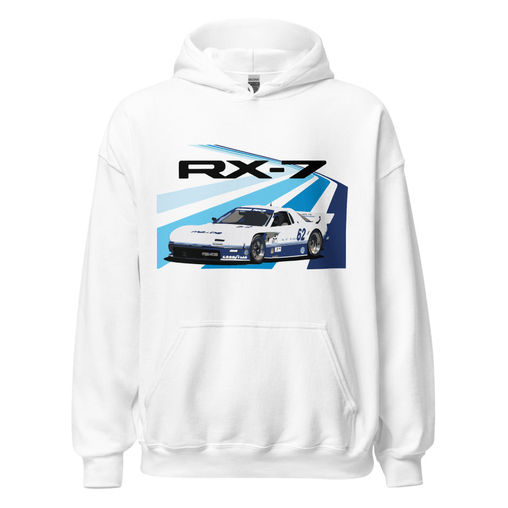 RX-7 IMSA GTO Race Car Rotary RX7 90s JDM Retro Racing Unisex Hoodie
