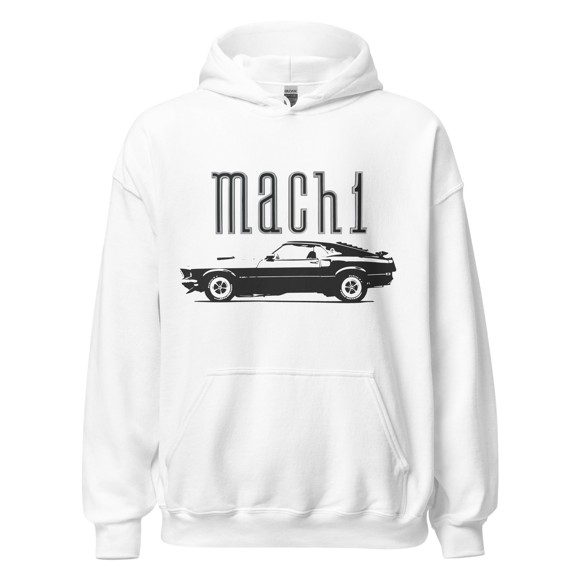 1969 Mustang Mach 1 Collector Car Art Stang Driver Gift Unisex Hoodie