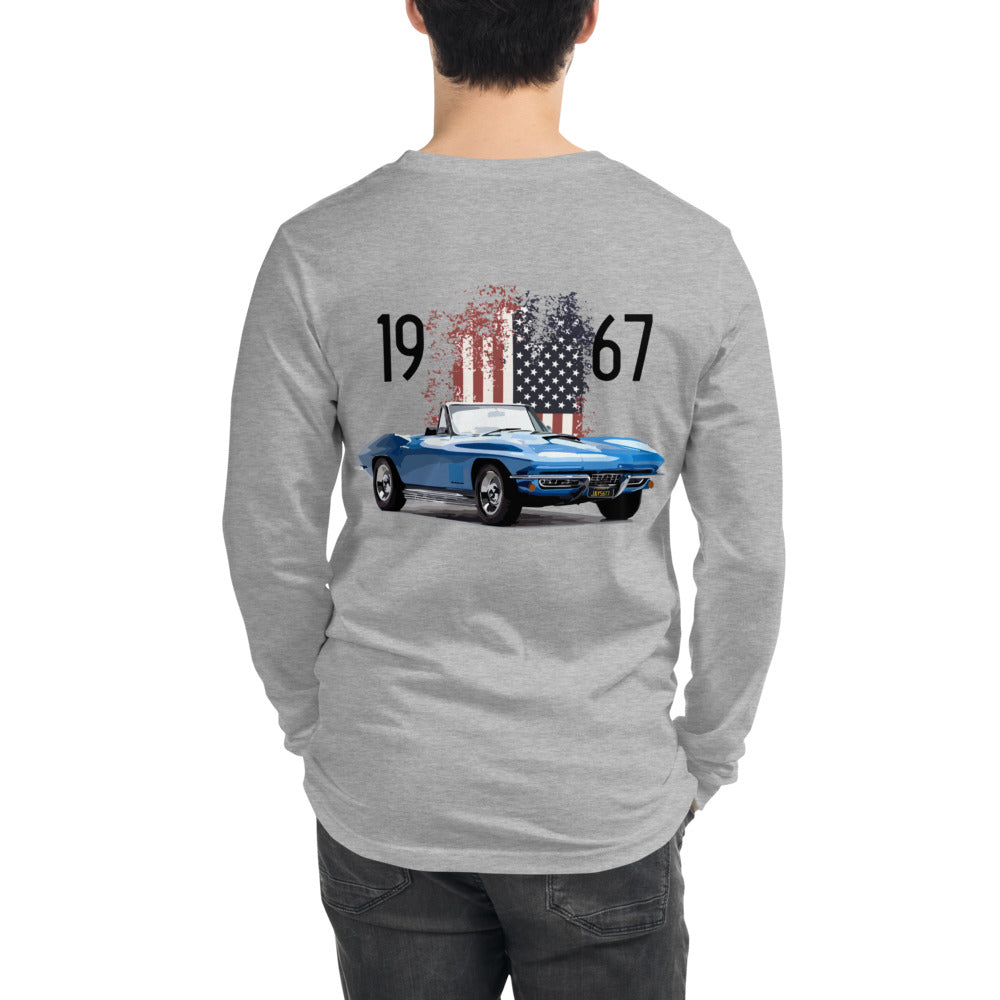 1967 Corvette C2 Convertible Classic Car Unisex Long Sleeve Tee