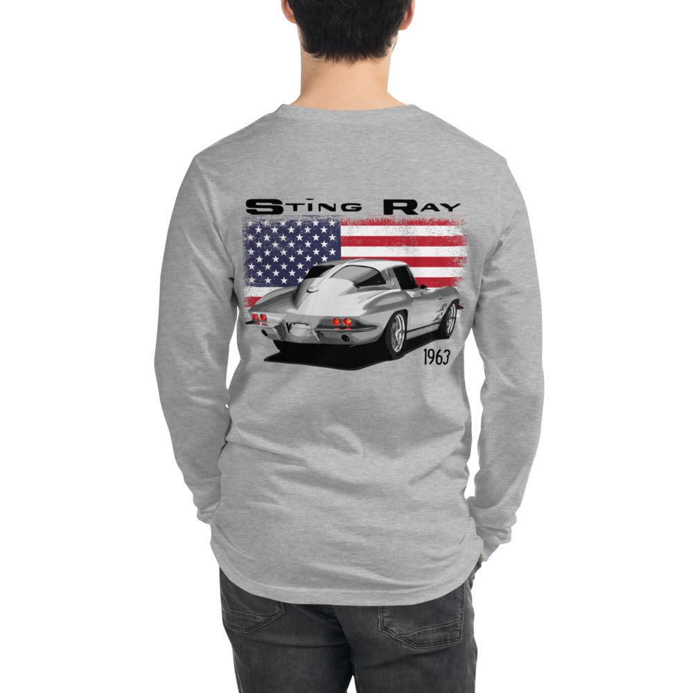 1963 Corvette Sting Ray Unisex Long Sleeve Tee