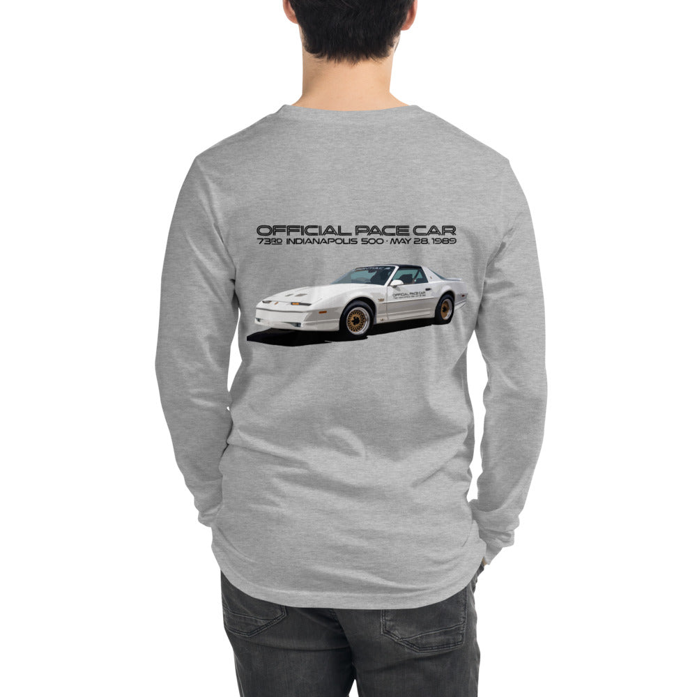 1989 Trans Am Pace Car 73rd Indianapolis 500 Mile Race Unisex Long Sleeve Tee
