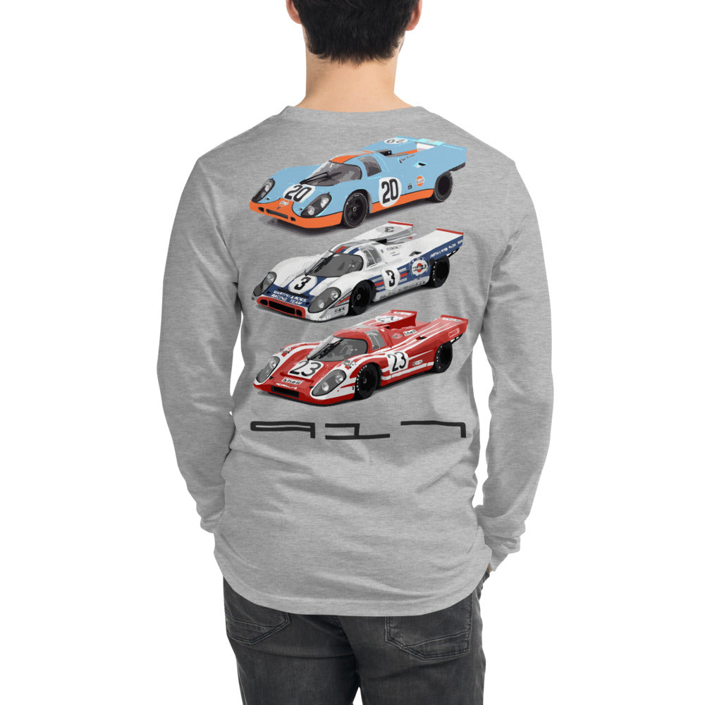 Vintage 917 Endurance Racing Legend Race Cars Unisex Long Sleeve Tee