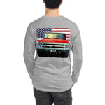 1968 Red Chevy C10 Pickup Truck Unisex Long Sleeve Tee