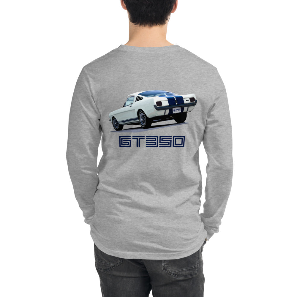 Shelby GT350 Mustang Racing Stripes Unisex Long Sleeve Tee