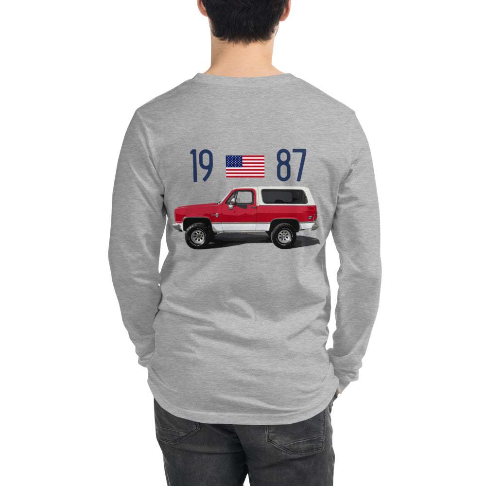 1987 Chevy K-5 Blazer Owner Gift Unisex Long Sleeve Tee