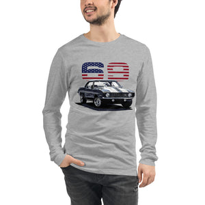 1969 69 Camaro Chevy Muscle Cars American Collector Car Gift Long Sleeve Tee