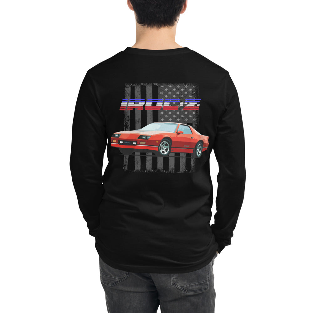 1987 Chevy Camaro IROC-Z USA Unisex Long Sleeve Tee