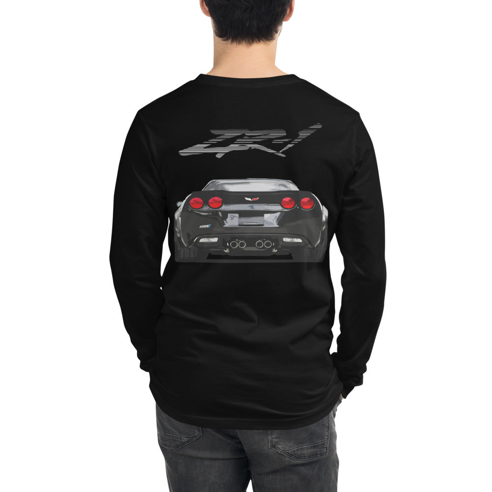 Corvette C6 ZR1 Rear Tail Lights Unisex Long Sleeve Tee