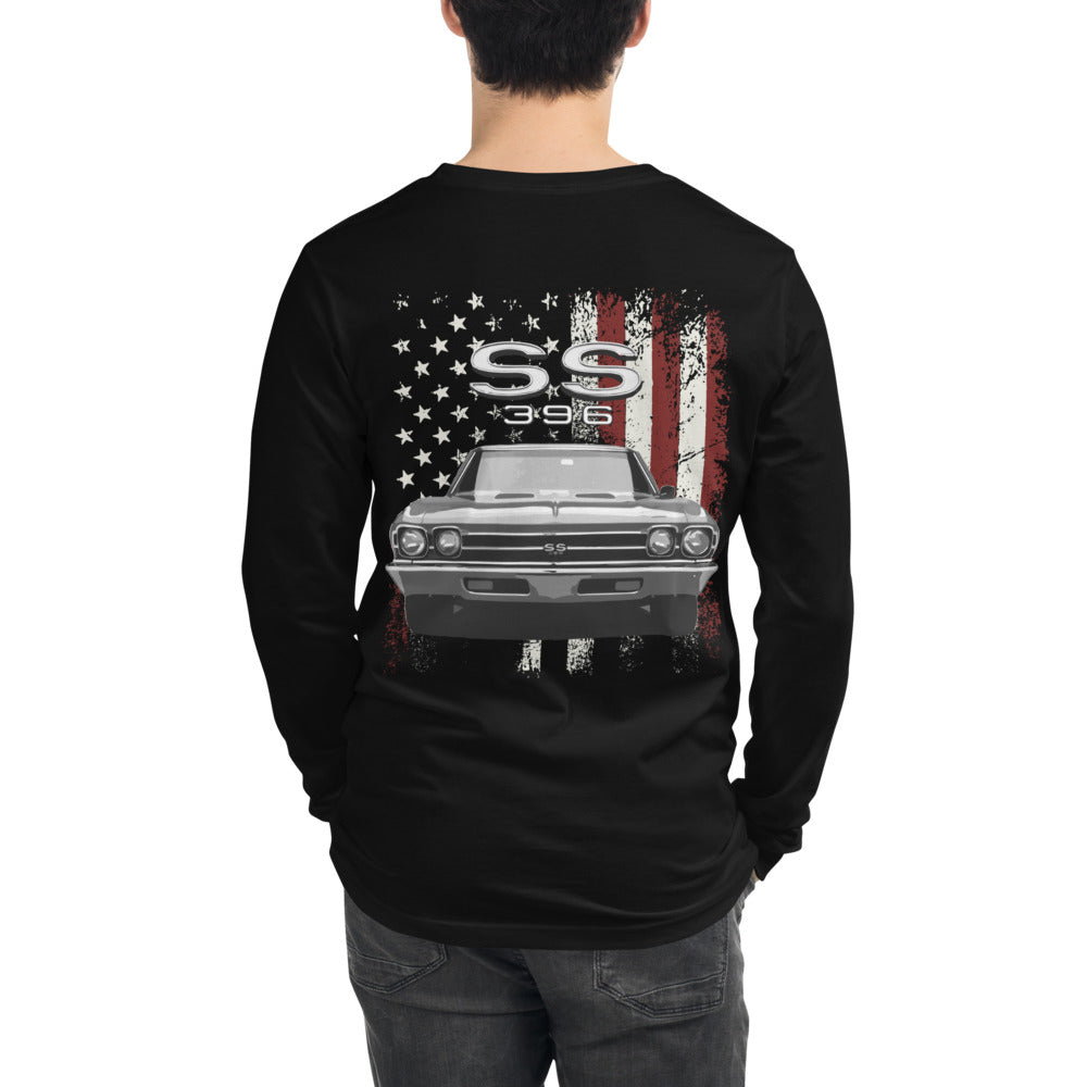 1969 Chevy Chevelle SS 396 Classic American Muscle Car Unisex Long Sleeve Tee