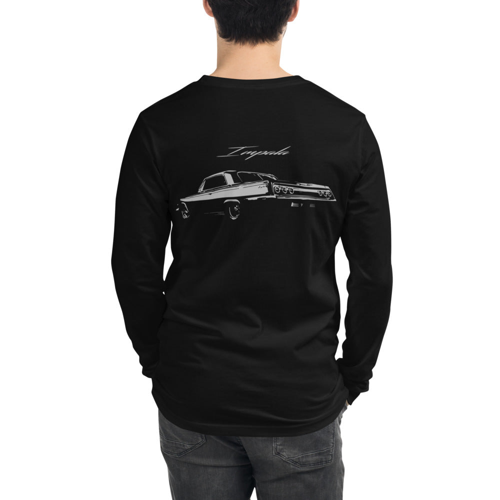 Antique Chevy Impala Classic Car Unisex Long Sleeve Tee